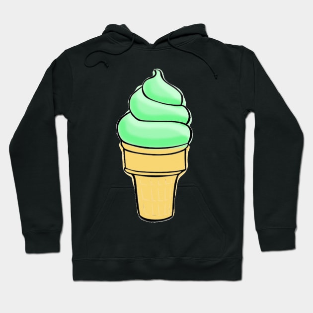 Mint Ice Cream Hoodie by luckylucy